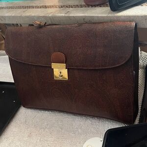 Etro Milano Briefcase rehab handle otherwise good